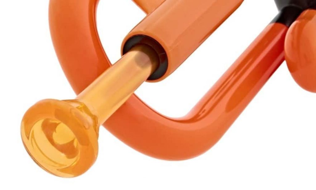 Plastic trumpet mouthpiece