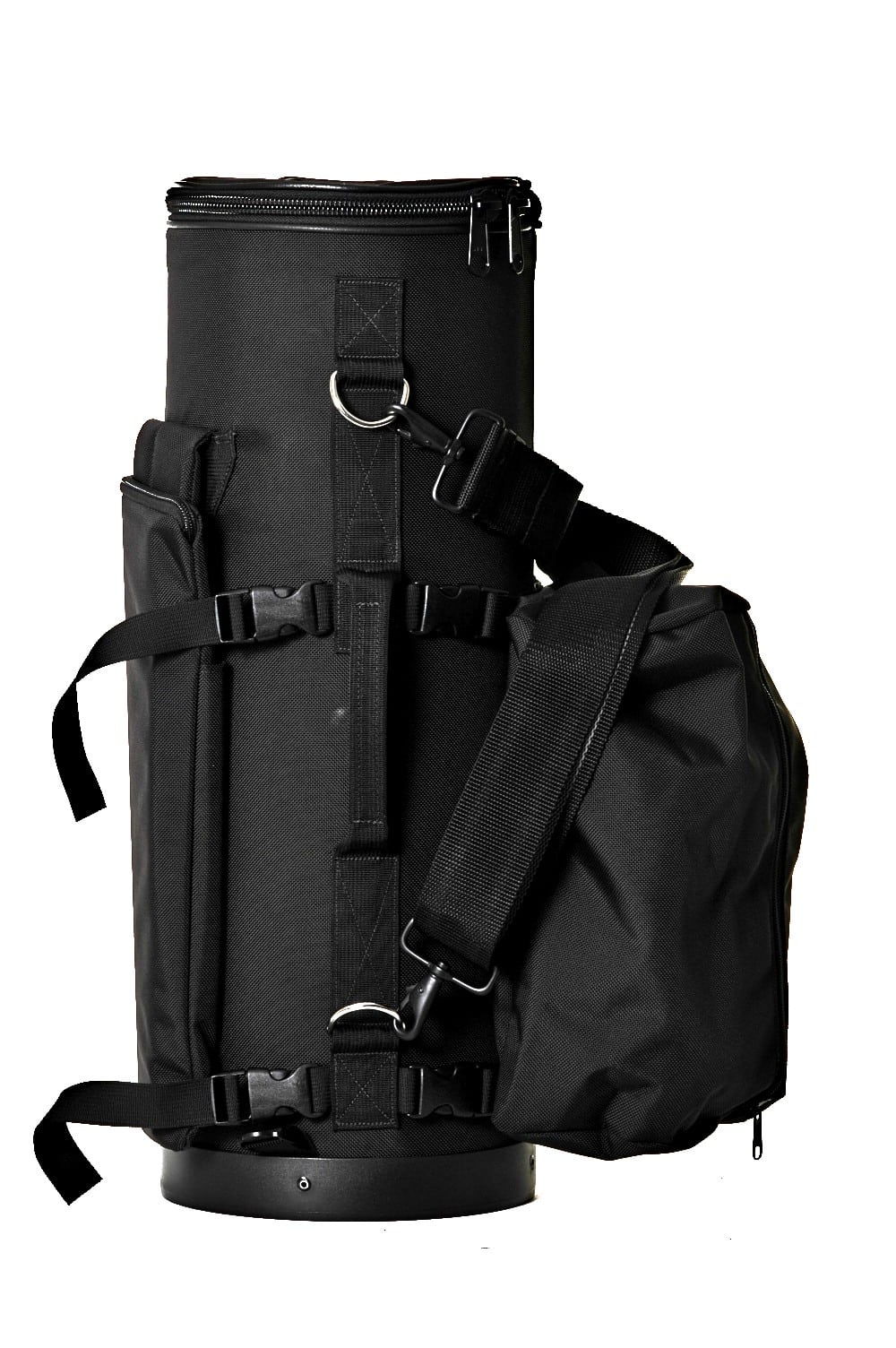 Crossrock Trumpet Case Fiberglass Hardshell with Backpack Straps in Black 