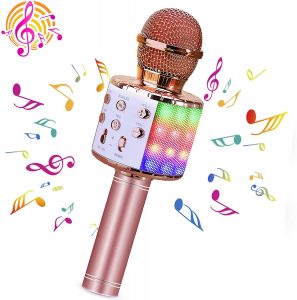 Sunnypig Popular Singing Wireless Bluetooth Microphone with Speaker for Girls Boys Kids 