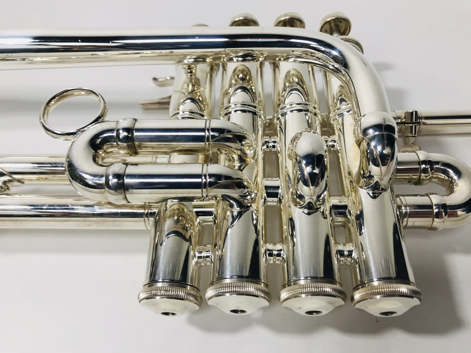 BRAND NEW SILVER Bb/A PICCOLO TRUMPET WITH FREE CASE+MOUTHPIECE 